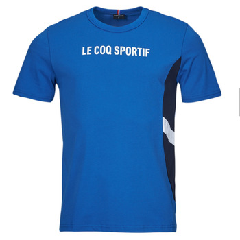 Textiel Heren T-shirts korte mouwen Le Coq Sportif SAISON 1 TEE SS N°2 M Blauw