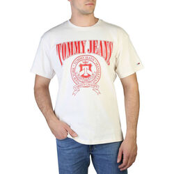 Textiel Heren T-shirts korte mouwen Tommy Hilfiger dm0dm15645 ybh white Wit