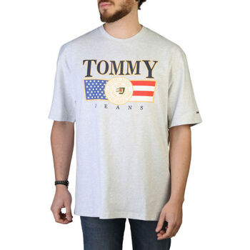 Textiel Heren T-shirts korte mouwen Tommy Hilfiger - dm0dm15660 Grijs