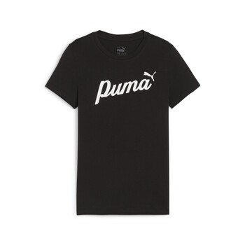 Textiel Meisjes T-shirts korte mouwen Puma ESS BLOSSOM TEE Zwart