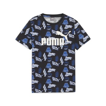 Textiel Jongens T-shirts korte mouwen Puma ESS+ MID 90S AOP TEE B Blauw