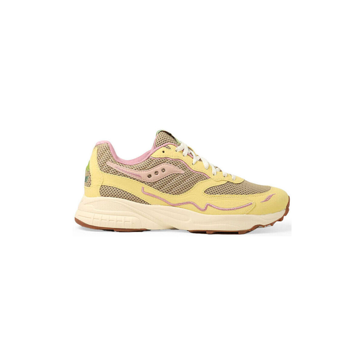 Schoenen Sneakers Saucony 3D Grid Hurricane S70747-1 Tan/Light Yellow Geel