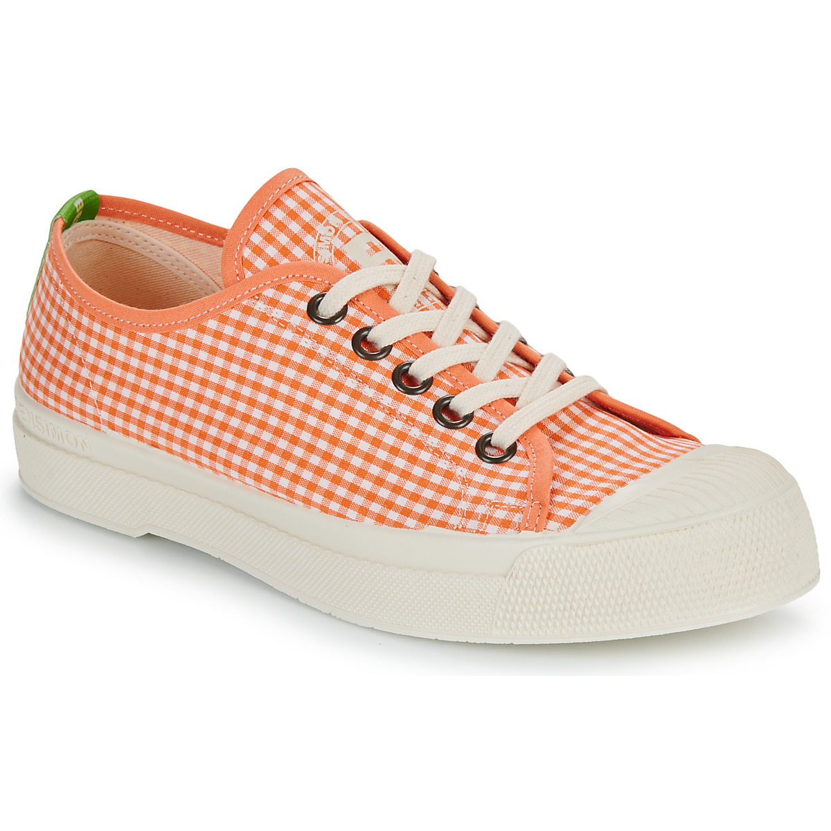 Schoenen Dames Lage sneakers Bensimon ROMY VICHY Orange / Wit