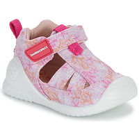 Schoenen Meisjes Sandalen / Open schoenen Biomecanics SANDALIA ESTAMPADA Roze / Multicolour