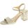 Schoenen Dames Sandalen / Open schoenen Exé Shoes Sandalo Donna Platino Penny-271 Goud