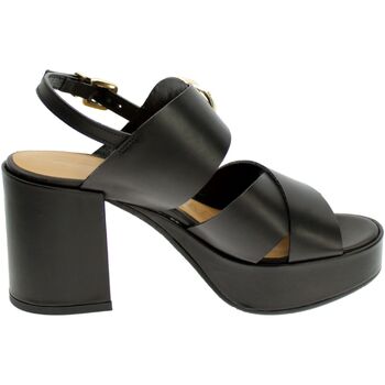 Schoenen Dames Sandalen / Open schoenen Lorenzo Mari Sandalo Donna Nero Lor1475 Zwart