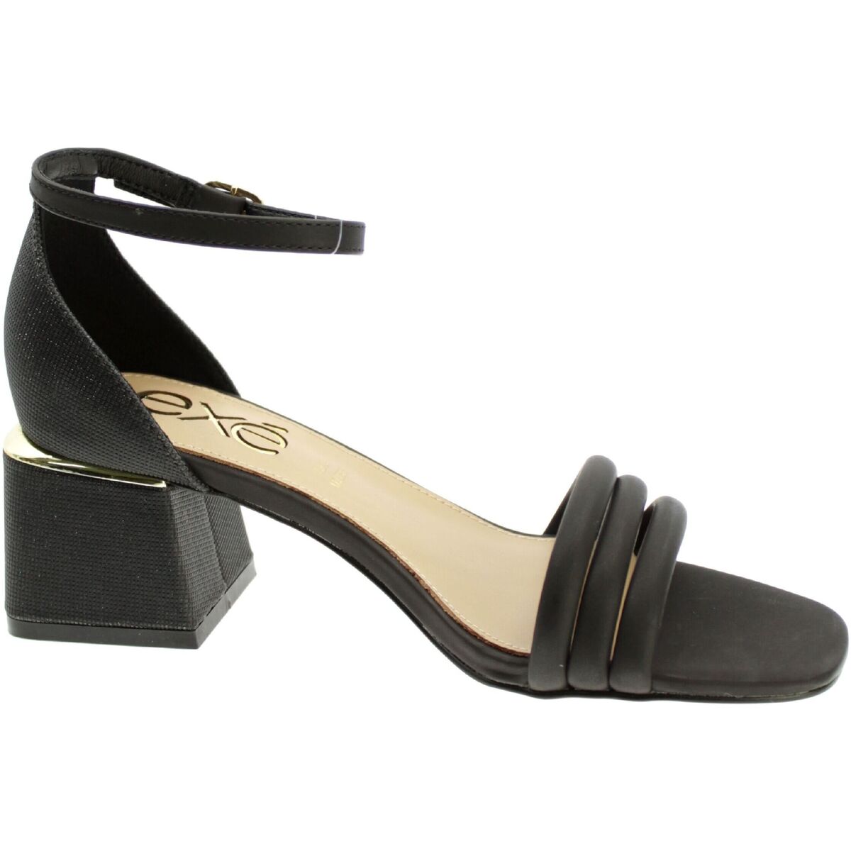 Schoenen Dames Sandalen / Open schoenen Exé Shoes Sandalo Donna Nero Carmen-145 Zwart