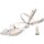 Schoenen Dames Sandalen / Open schoenen Lorenzo Mari Sandalo Donna Argento Sandy-01 Zilver