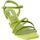 Schoenen Dames Sandalen / Open schoenen Jeannot Sandalo Donna Verde Nj732 Groen