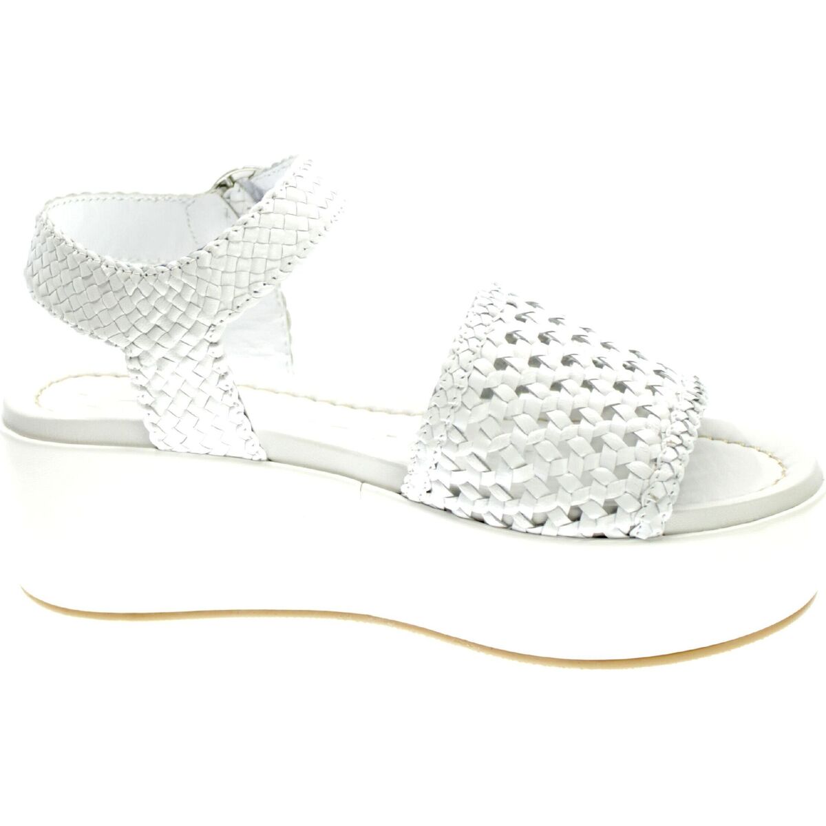 Schoenen Dames Sandalen / Open schoenen Lorenzo Mari Sandalo Donna Bianco Tosca Wit