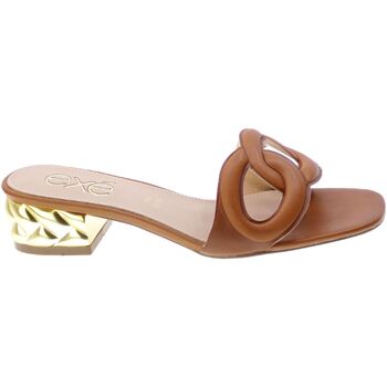 Schoenen Dames Sandalen / Open schoenen Exé Shoes Mules Donna Cuoio Katy-807 Brown