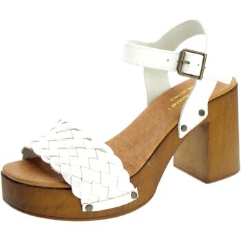 Schoenen Dames Sandalen / Open schoenen Marradini Zoccolo Donna Bianco 608 Wit