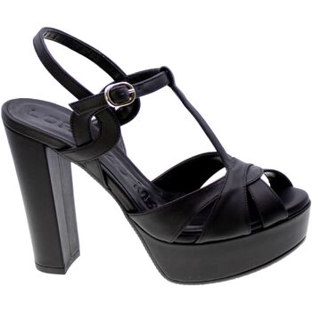 Schoenen Dames Sandalen / Open schoenen Lorenzo Mari Sandalo Donna Nero Olga-02 Zwart
