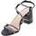 Schoenen Dames Sandalen / Open schoenen Exé Shoes Sandalo Donna Nero Penny-796 Zwart