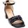 Schoenen Dames Sandalen / Open schoenen Francescomilano Sandalo Donna Nero C19-03a-ne Zwart
