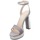 Schoenen Dames Sandalen / Open schoenen Lorenzo Mari Sandalo Donna Argento Iuventas-01 Zilver