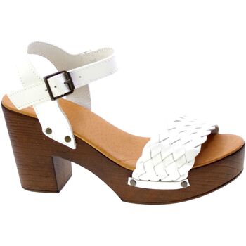 Schoenen Dames Sandalen / Open schoenen Marradini Sandalo Zoccolo Donna Bianco 790 Wit