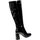 Schoenen Dames Laarzen Exé Shoes Stivale Donna Nero Mj1076-c9930 Zwart