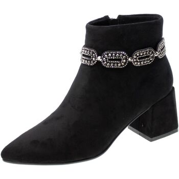 Schoenen Dames Sandalen / Open schoenen Exé Shoes Tronchetto Donna Nero M4943-c6105 Zwart