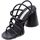 Schoenen Dames Sandalen / Open schoenen Ernesto Dolani Sandalo Donna Nero Dvit02 Zwart
