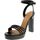 Schoenen Dames Sandalen / Open schoenen Lorenzo Mari Sandalo Donna Nero Iuventas Zwart