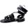 Schoenen Dames Sandalen / Open schoenen Cuoieria Italiana Sandalo Donna Nero 1353 Zwart