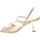 Schoenen Dames Sandalen / Open schoenen Lorenzo Mari Sandalo Donna Platino Sandy-01 Goud
