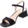 Schoenen Dames Sandalen / Open schoenen Unisa Sandalo Donna Nero Kirk Zwart