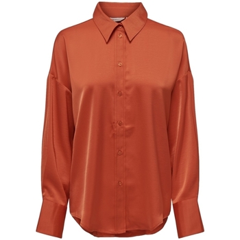 Textiel Dames Tops / Blousjes Only Marta Oversize Shirt - Tigerlily Orange