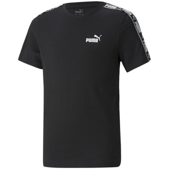 Textiel Jongens T-shirts & Polo’s Puma  Zwart