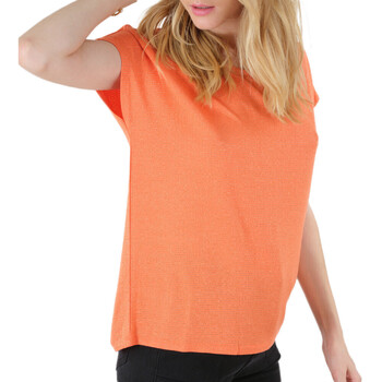 Textiel Dames T-shirts korte mouwen Deeluxe  Orange
