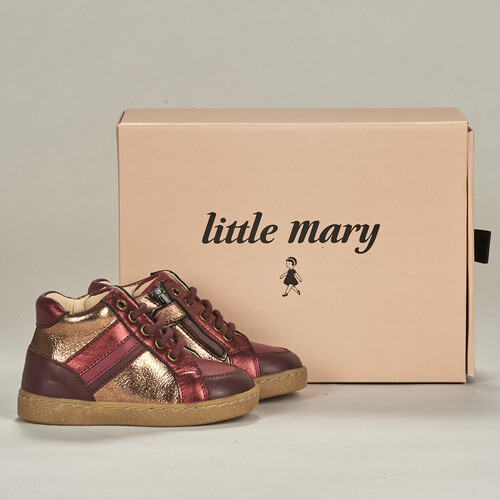 Schoenen Meisjes Hoge sneakers Little Mary LYNNA Rood