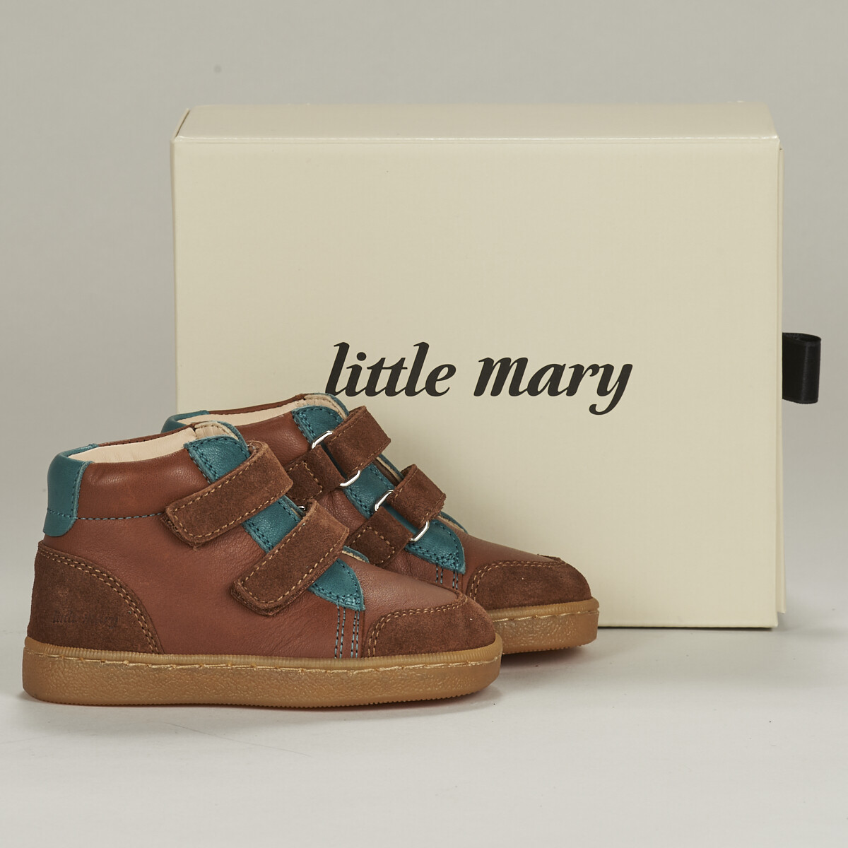 Schoenen Jongens Hoge sneakers Little Mary LEIO Brown