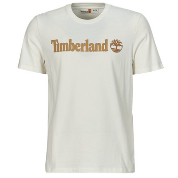 Textiel Heren T-shirts korte mouwen Timberland Linear Logo Short Sleeve Tee Wit