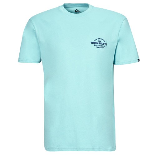 Textiel Heren T-shirts korte mouwen Quiksilver TRADESMITH SS Turquoise