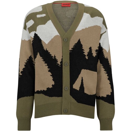 Textiel Heren Sweaters / Sweatshirts BOSS Sfest 10249855 01 Groen