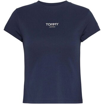 Textiel Dames T-shirts & Polo’s Tommy Jeans DW0DW16435 Blauw