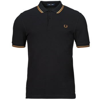 Fred Perry TWIN TIPPED FRED PERRY SHIRT Zwart / Brown
