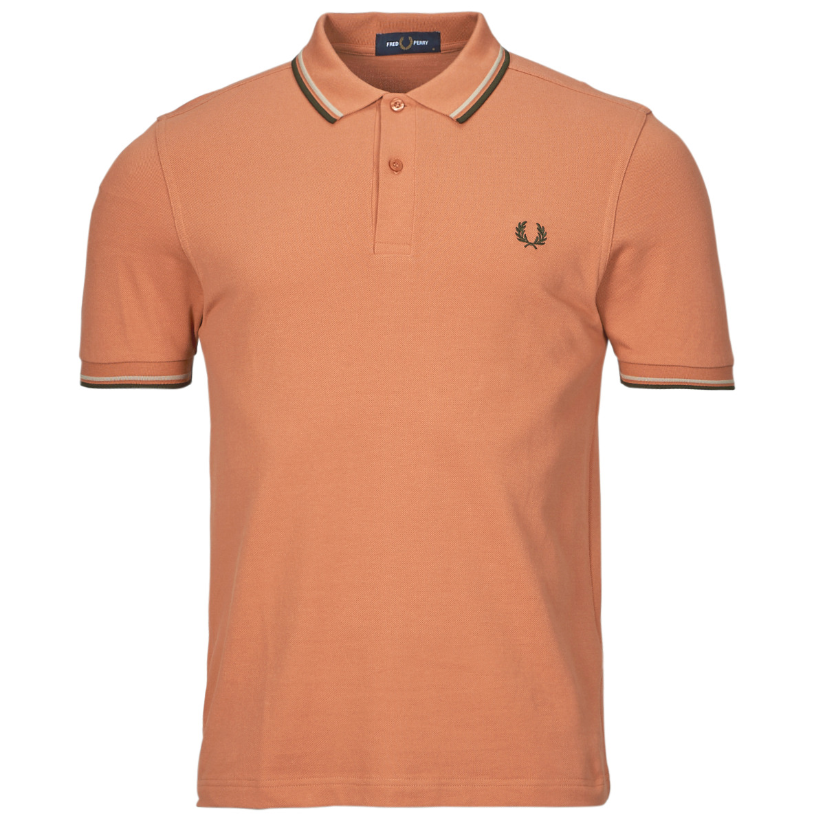 Textiel Heren Polo's korte mouwen Fred Perry TWIN TIPPED FRED PERRY SHIRT Corail