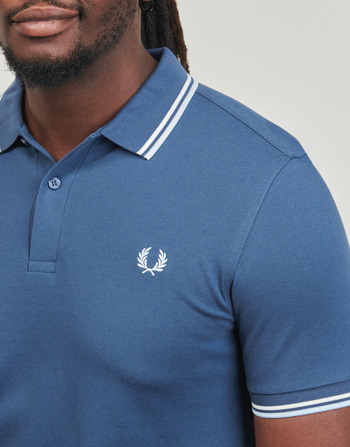 Fred Perry TWIN TIPPED FRED PERRY SHIRT Blauw / Wit