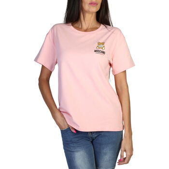 Textiel Dames T-shirts korte mouwen Moschino - A0784-4410 Roze