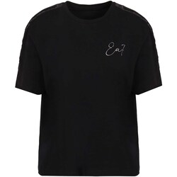 Textiel Dames T-shirts & Polo’s Emporio Armani EA7 T-Shirt Zwart
