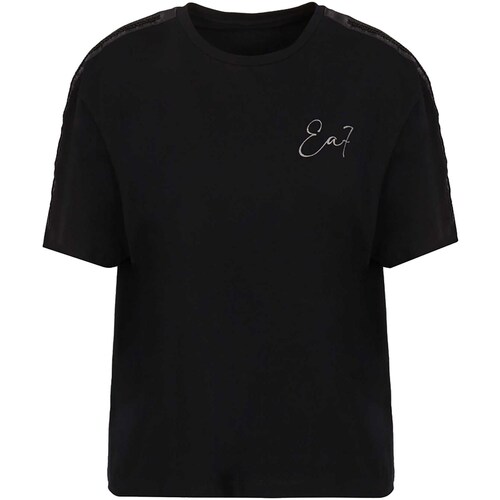 Textiel Dames T-shirts & Polo’s Emporio Armani EA7 T-Shirt Zwart