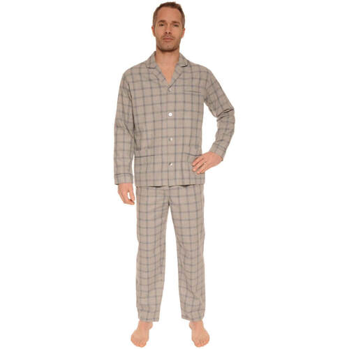 Textiel Heren Pyjama's / nachthemden Pilus CHESTER Grijs