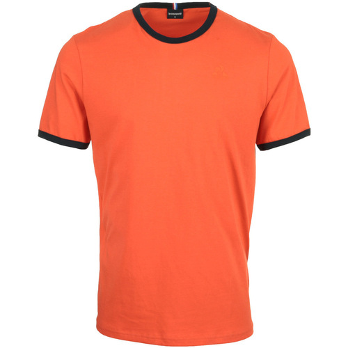 Textiel Heren T-shirts korte mouwen Le Coq Sportif Ess Tee Ss Orange