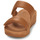 Schoenen Dames Sandalen / Open schoenen FitFlop Lulu Adjustable Leather Slides Brown /  camel
