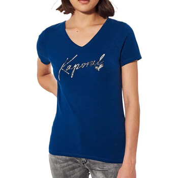 Textiel Dames T-shirts korte mouwen Kaporal  Blauw