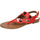 Schoenen Dames Sandalen / Open schoenen Café Noir EZ390 Rood