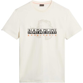 Textiel Heren T-shirts & Polo’s Napapijri S-Iceberg Wit
