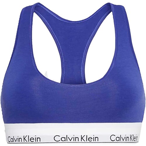 Textiel Dames Sport BHs Calvin Klein Jeans Unlined Bralette Blauw